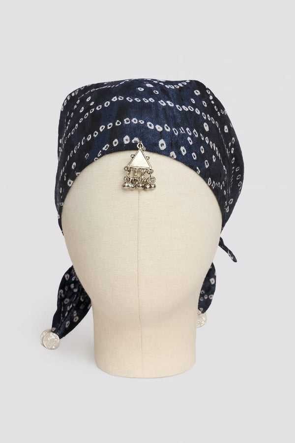 TIPY TIPY TAP Girls Purple Bandhani Dupatta with Silver Coin Tassels | Traditional Festive Accessory