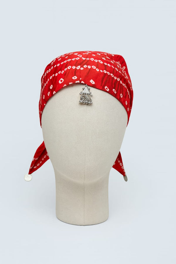 TIPY TIPY TAP Girls Purple Bandhani Dupatta with Silver Coin Tassels | Traditional Festive Accessory