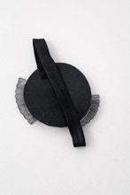 TIPY TIPY TAP Baby Girl Black Lace Bow Headband with Crystal Center | Elegant Party Wear Hair Accessory