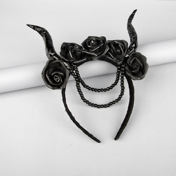 TIPY TIPY TAP GOTHIC HALLOWEEN HAIRBAND - BLACK