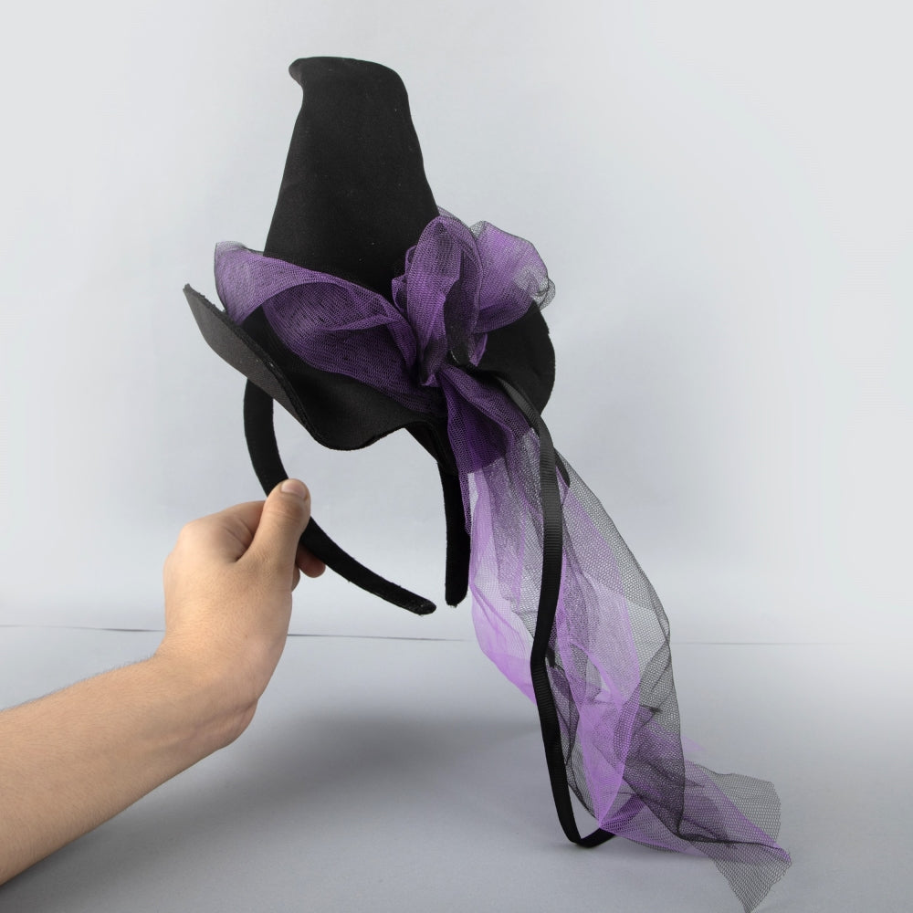 TIPY TIPY TAP WITCH THEME HAIRBAND - BLACK/PURPLE