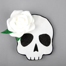 TIPY TIPY TAP GHOST FLORAL CLIP - WHITE/BLACK