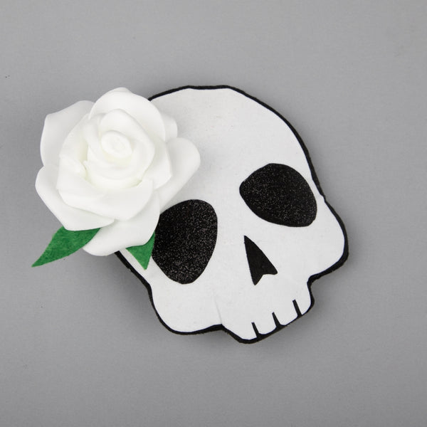 TIPY TIPY TAP GHOST FLORAL CLIP - WHITE/BLACK