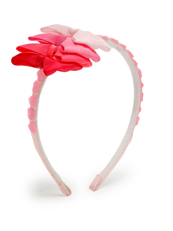 TIPY TIPY TAP  BOWS HAIRBAND - PINK