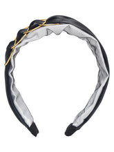 TIPY TIPY TAP GOLD RING HOOP HAIRBAND - BLACK