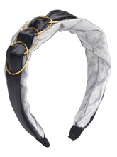 TIPY TIPY TAP GOLD RING HOOP HAIRBAND - BLACK
