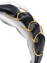 TIPY TIPY TAP GOLD RING HOOP HAIRBAND - BLACK