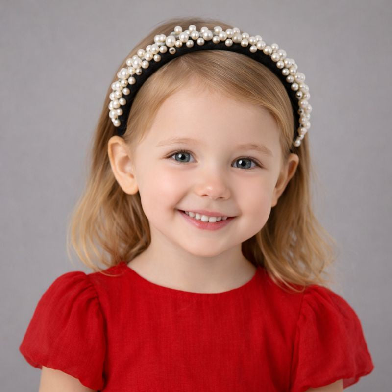 TIPY TIPY TAP PEARL FILLED HAIRBAND - IVORY