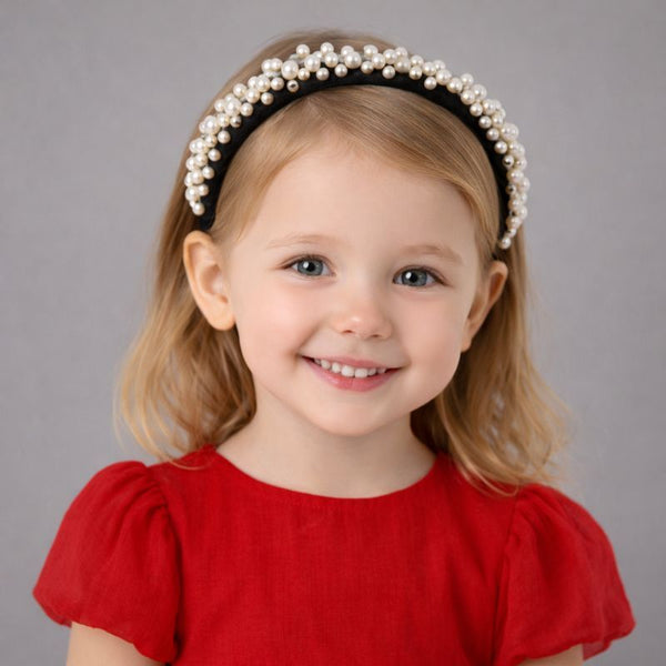 TIPY TIPY TAP PEARL FILLED HAIRBAND - IVORY