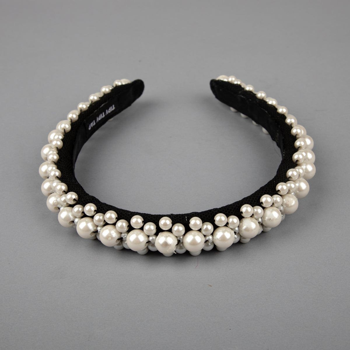TIPY TIPY TAP PEARL FILLED HAIRBAND - IVORY