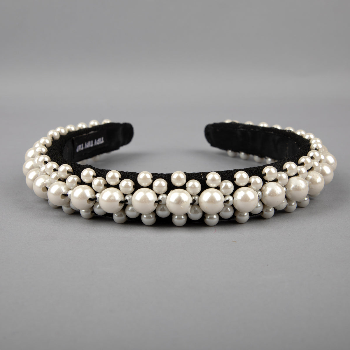 TIPY TIPY TAP PEARL FILLED HAIRBAND - IVORY