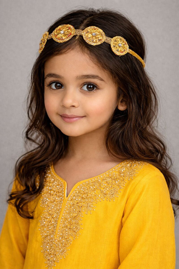 TIPY TIPY TAP ETHNIC TIARA HAIRBAND - GOLDEN