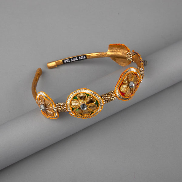 TIPY TIPY TAP ETHNIC TIARA HAIRBAND - GOLDEN