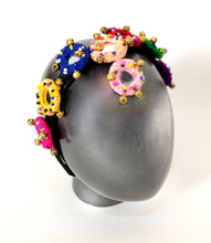 TIPY TIPY TAP MIRROR BROOCH HAIR BAND ATTACHED MAANG TIKKA - MULTICOLOR