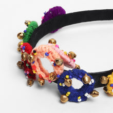 TIPY TIPY TAP MIRROR BROOCH HAIR BAND ATTACHED MAANG TIKKA - MULTICOLOR