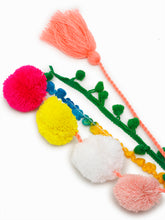 TIPY TIPY TAP POM POM TASSEL HAIR BAND - RED