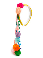 TIPY TIPY TAP POM POM TASSEL HAIR BAND - YELLOW