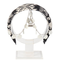TIPY TIPY TAP FRONT CHAINS HAIRBAND - BLACK & WHITE