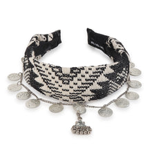 TIPY TIPY TAP FRONT CHAINS HAIRBAND - BLACK & WHITE