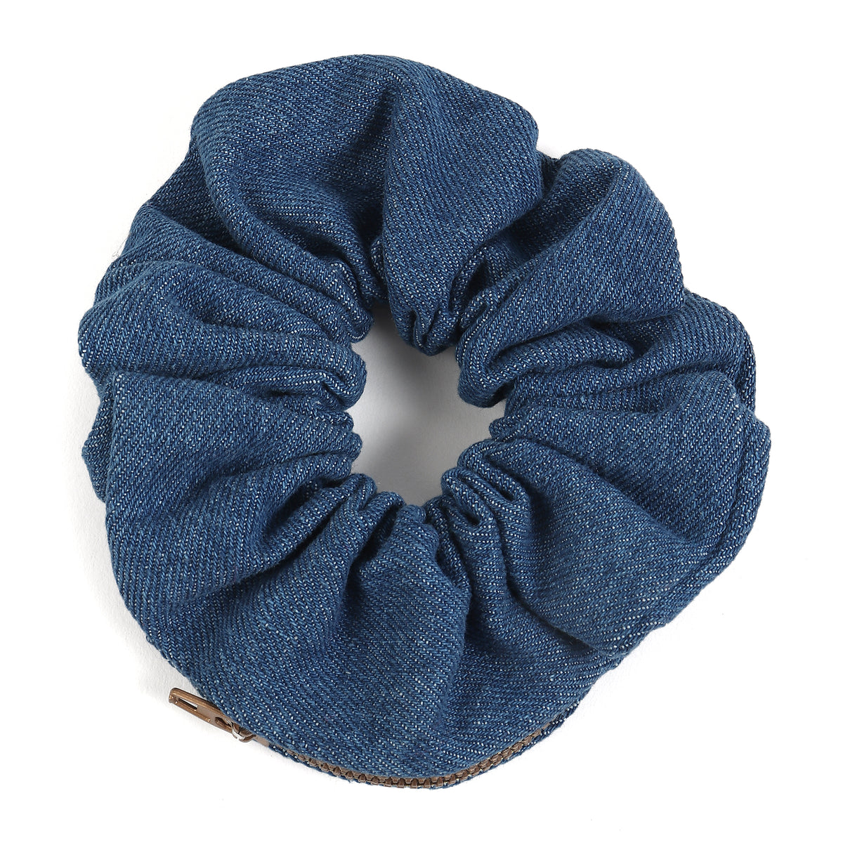 TIPY TIPY TAP POCKET DENIM SCRUNCHIE - BLUE