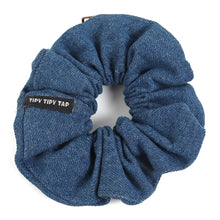 TIPY TIPY TAP POCKET DENIM SCRUNCHIE - BLUE