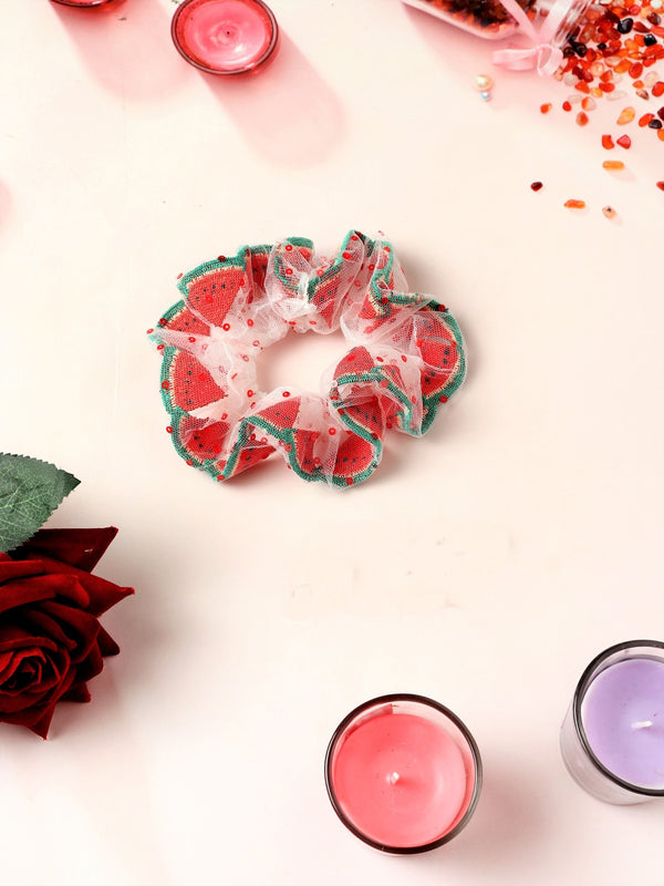 TIPY TIPY TAP KIDS WATERMELON SCRUNCHIE - RED