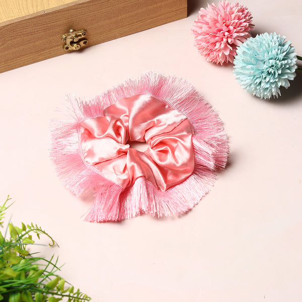 TIPY TIPY TAP TASSEL SCRUNCHIE - PINK