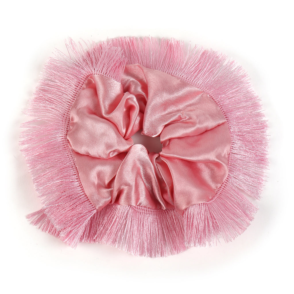 TIPY TIPY TAP TASSEL SCRUNCHIE - PINK