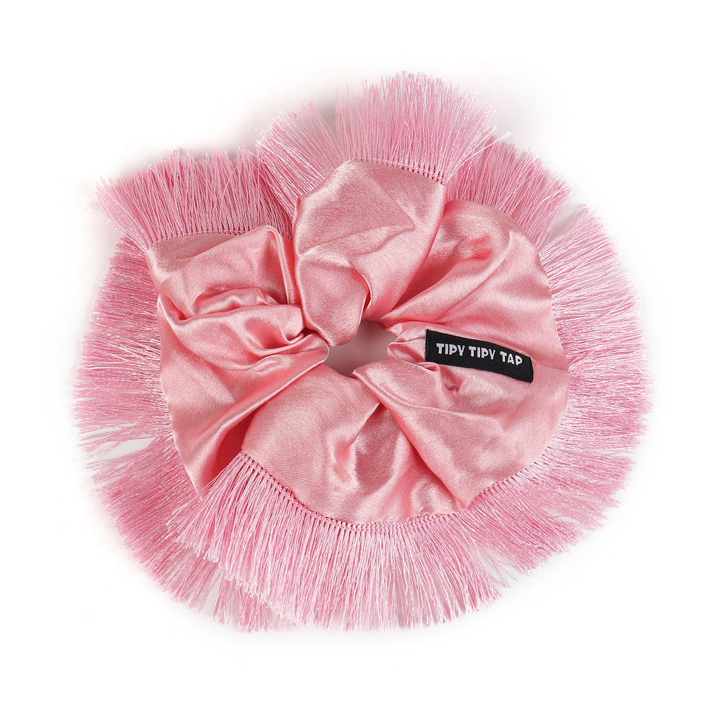 TIPY TIPY TAP TASSEL SCRUNCHIE - PINK