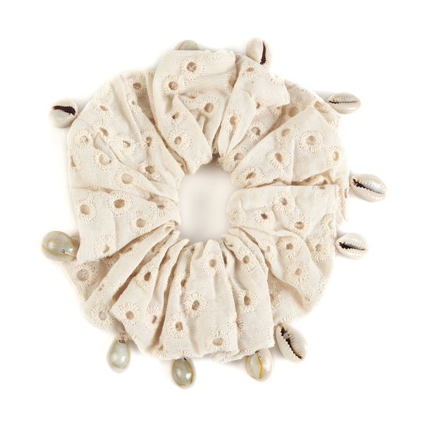 TIPY TIPY TAP BOHO SCRUNCHIE - IVORY
