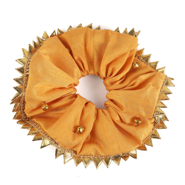 TIPY TIPY TAP GOTA TRIMMED SCRUNCHIE - GOLDEN