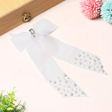 TIPY TIPY TAP PEARLY BOW CLIP - WHITE