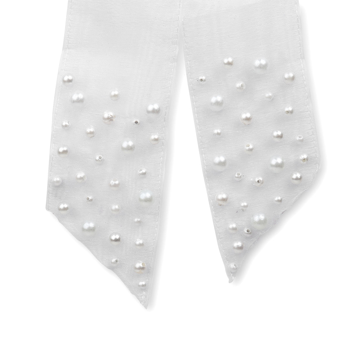 TIPY TIPY TAP PEARLY BOW CLIP - WHITE