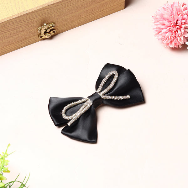 TIPY TIPY TAP EMBELLISHED BOW - BLACK