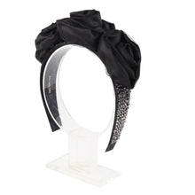 TIPY TIPY TAP EMBELLISHED FLOWER HAIRBAND - BLACK