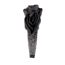 TIPY TIPY TAP EMBELLISHED FLOWER HAIRBAND - BLACK