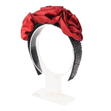TIPY TIPY TAP EMBELLISHED FLOWER HAIRBAND - RED