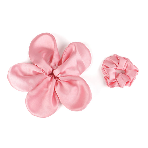 TIPY TIPY TAP FLOWER SHAPE SCRUNCHIE - PINK