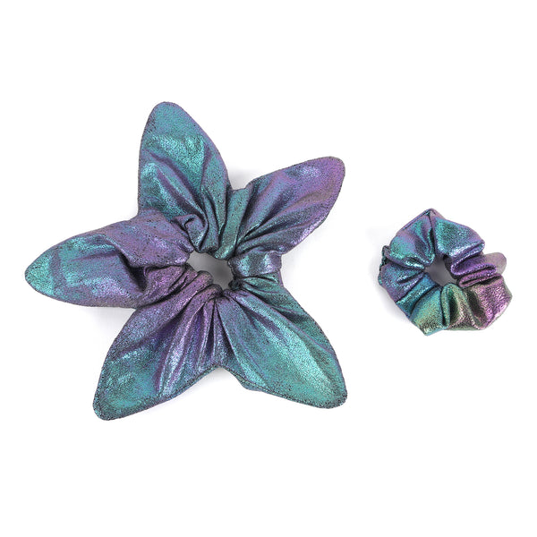 TIPY TIPY TAP STAR SHAPE SCRUNCHIE - BLUE