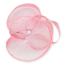 TIPY TIPY TAP Baby Girl Pink Net Flower Headband with Pearl Center | Elegant Party Wear Hair Accessory