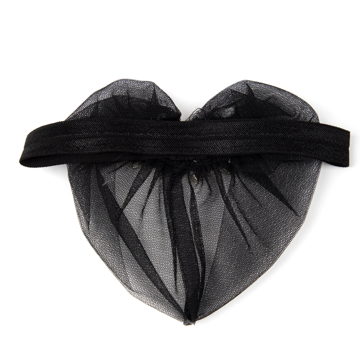 TIPY TIPY TAP STONE EMBELLISHED VEIL HEADBAND - BLACK
