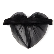 TIPY TIPY TAP STONE EMBELLISHED VEIL HEADBAND - BLACK