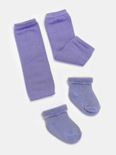 TIPY TIPY TAP SET OF 5 SOLID LEG WARMERS WITH SOCKS - MULTICOLOR