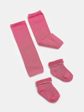 TIPY TIPY TAP SET OF 5 SOLID LEG WARMERS WITH SOCKS - MULTICOLOR