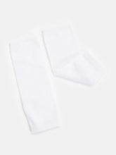 TIPY TIPY TAP SET OF 2 SOLID LEG WARMERS WITH SOCKS - BLACK & WHITE