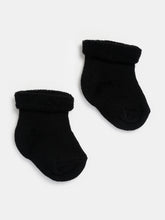 TIPY TIPY TAP SET OF 2 SOLID LEG WARMERS WITH SOCKS - BLACK & WHITE