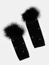 TIPY TIPY TAP FUR LEG WARMER WITH SOCKS & HEADBAND - BLACK
