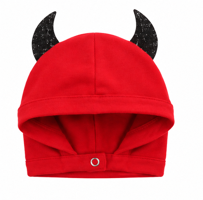 TIPY TIPY TAP DEVIL ROMPER COSTUME WITH CAP - RED