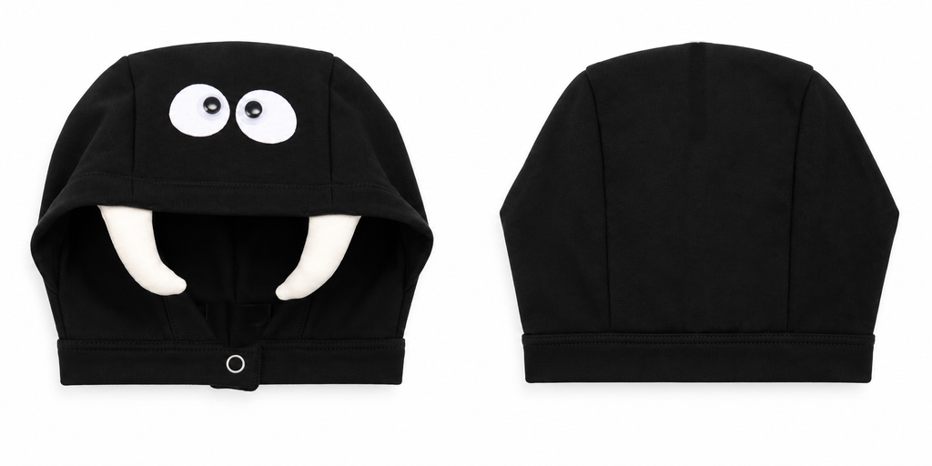 TIPY TIPY TAP SPIDER ROMPER COSTUME WITH CAP - BLACK