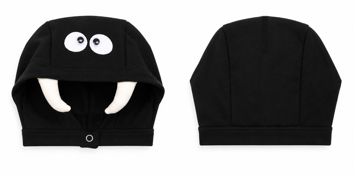 TIPY TIPY TAP SPIDER ROMPER COSTUME WITH CAP - BLACK